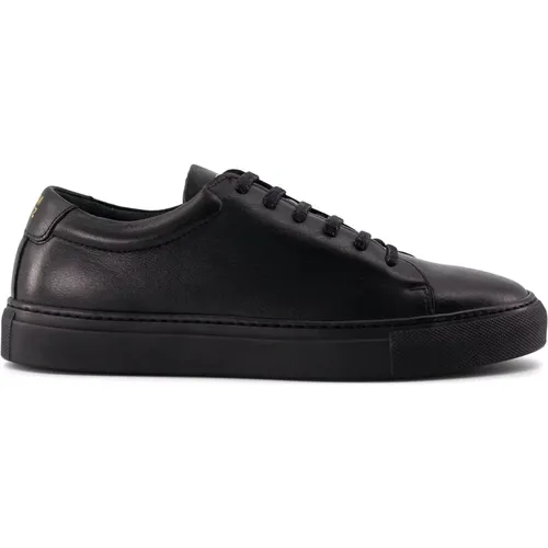 Handgefertigte Schwarze Monochrome Sneakers , Damen, Größe: 37 1/2 EU - National Standard - Modalova