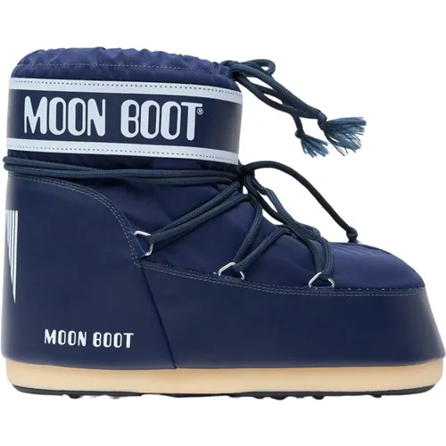 Nylon Logo Stiefel Moon Boot - moon boot - Modalova