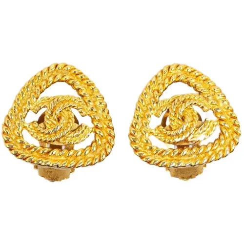 Pre-owned Metal earrings , female, Sizes: ONE SIZE - Chanel Vintage - Modalova