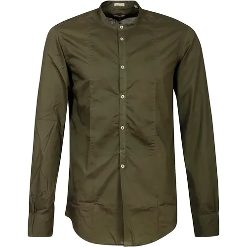 Grandad Collar Shirt , male, Sizes: S, L, M - Massimo Alba - Modalova