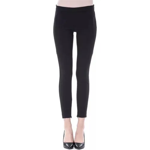 Damen Skinny Schwarze Hose mit Reißverschluss - Byblos - Modalova