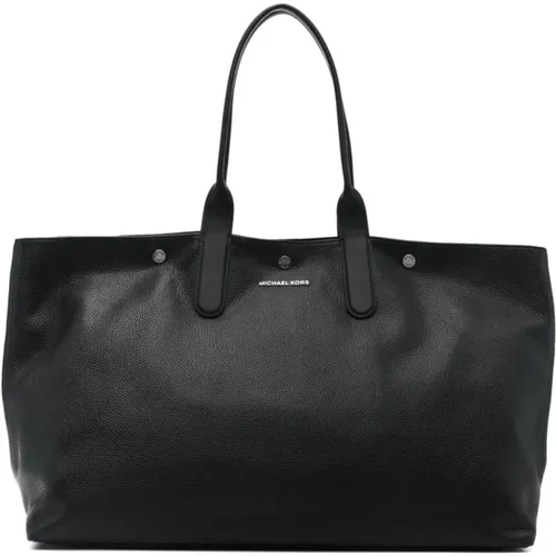 Pebbled Leather Tote Bag , male, Sizes: ONE SIZE - Michael Kors - Modalova