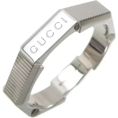 Pre-owned White Gold rings , male, Sizes: ONE SIZE - Gucci Vintage - Modalova