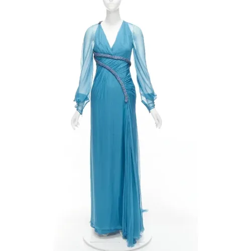 Pre-owned Silk dresses , female, Sizes: S - Versace Pre-owned - Modalova