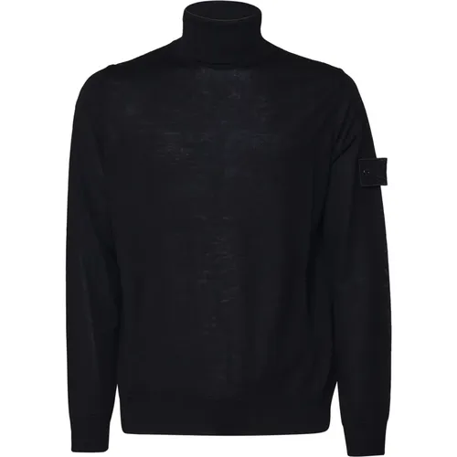 Wool High Collar Sweater , male, Sizes: L - Stone Island - Modalova