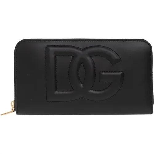 Wallet with logo , female, Sizes: ONE SIZE - Dolce & Gabbana - Modalova