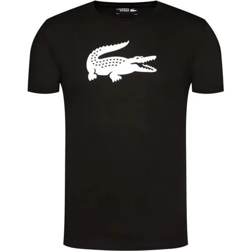 Regular Fit T-Shirt - Schwarz , Herren, Größe: XS - Lacoste - Modalova