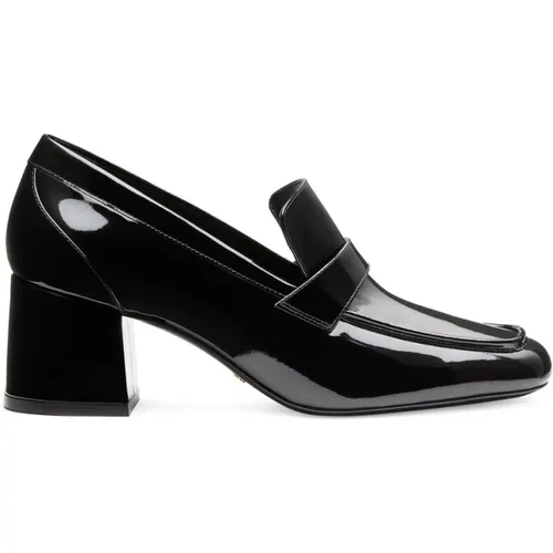 Lack-Loafer mit 60-mm Blockabsatz , Damen, Größe: 35 1/2 EU - Stuart Weitzman - Modalova