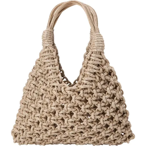 Rock Style Handwoven Bag , female, Sizes: ONE SIZE - Hibourama - Modalova