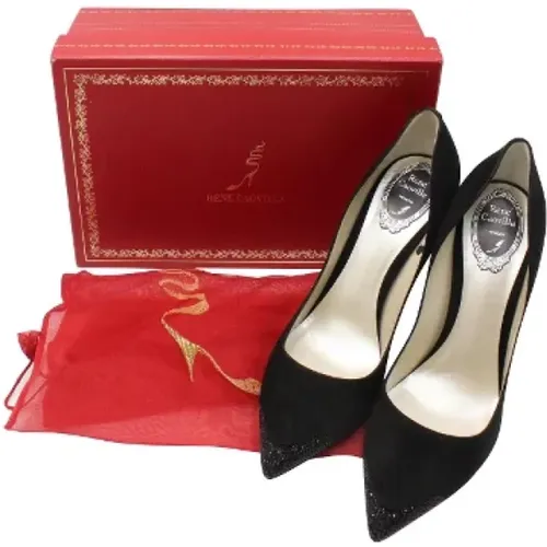 Pre-owned Suede heels , female, Sizes: 8 UK - René Caovilla Pre-owned - Modalova