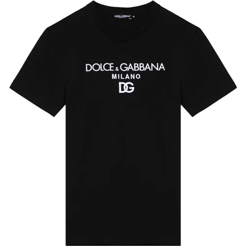 Kurzarm Rundhals T-Shirt - Dolce & Gabbana - Modalova