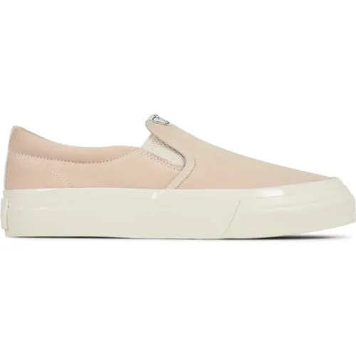 White Slip-On Sneakers Logo Rubber , male, Sizes: 8 UK, 9 UK - Junya Watanabe - Modalova