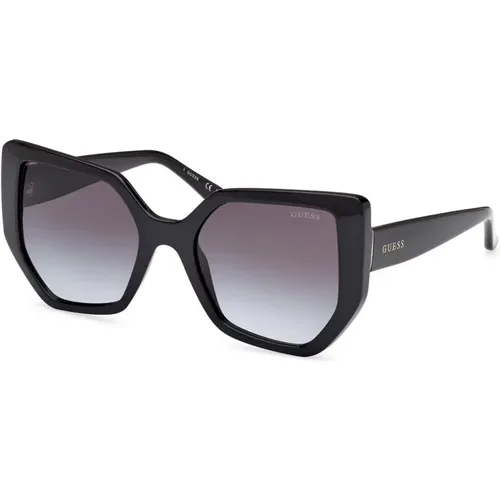 Stylish Sunglasses with Grey Gradient Lenses , female, Sizes: 55 MM - Guess - Modalova