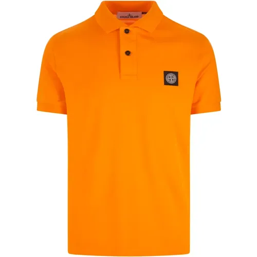 Polo Shirt with Compass Logo , male, Sizes: L, XL - Stone Island - Modalova