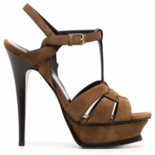 Iconic High Heel Sandals , female, Sizes: 7 UK - Saint Laurent - Modalova