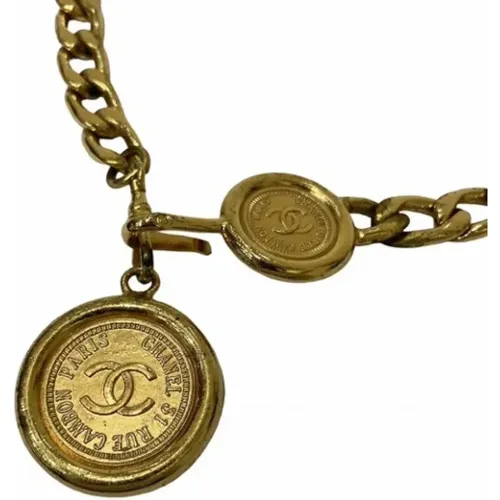 Pre-owned Gold Metal Chanel Belt , female, Sizes: ONE SIZE - Chanel Vintage - Modalova
