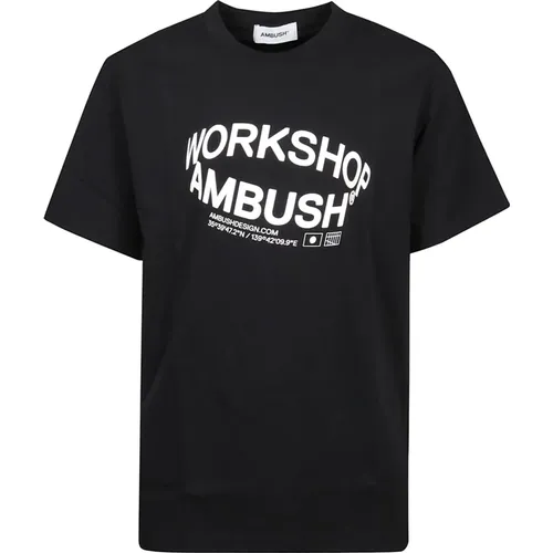 Off White Revolve Logo T-Shirt , male, Sizes: S - Ambush - Modalova