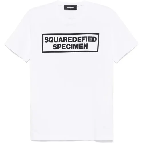 Graphic Print Crew Neck T-shirt , male, Sizes: M, S, L - Dsquared2 - Modalova