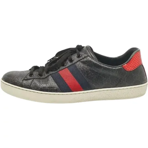 Pre-owned Beschichtetes Canvas sneakers - Gucci Vintage - Modalova