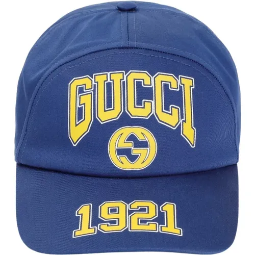 College Hat , male, Sizes: M, L, S - Gucci - Modalova