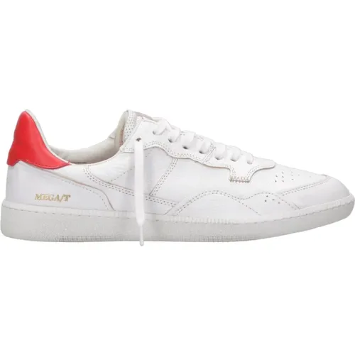 Retro Leder Sneakers , Herren, Größe: 41 EU - Hidnander - Modalova