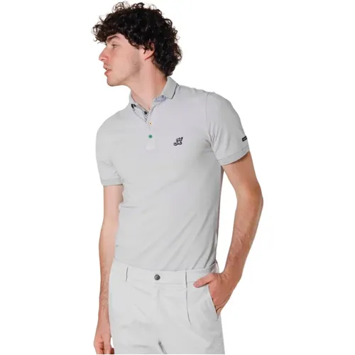 Leopardi Herren Polo mit Tailoring-Details , Herren, Größe: XL - Mason's - Modalova