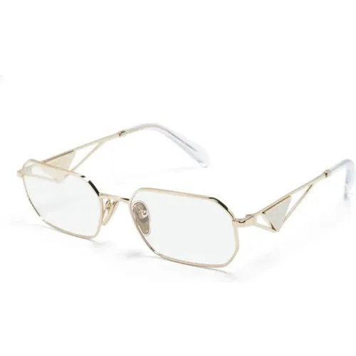 Gold Optical Frame Must-Have , female, Sizes: 54 MM - Prada - Modalova