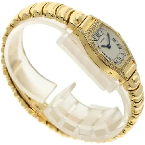 Pre-owned Yellow Gold watches , female, Sizes: ONE SIZE - Cartier Vintage - Modalova