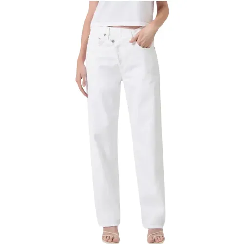 Wide Trousers Criss Cross Jeans , female, Sizes: W24, W26, W28, W25, W27 - Agolde - Modalova