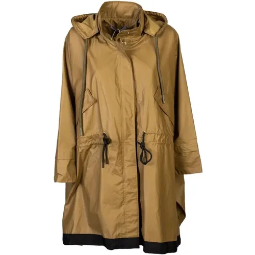 Olive Hooded Cape with Detachable Hood , female, Sizes: S, XS - OOF Wear - Modalova
