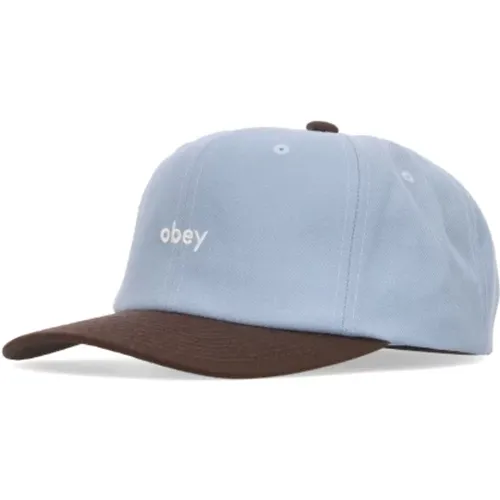 Two Tone Classic Curved Visor Cap , male, Sizes: ONE SIZE - Obey - Modalova