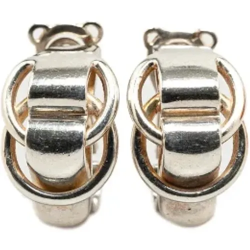 Pre-owned Metal earrings , female, Sizes: ONE SIZE - Hermès Vintage - Modalova