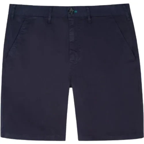 Navy Chino Shorts , male, Sizes: W34 - PS By Paul Smith - Modalova