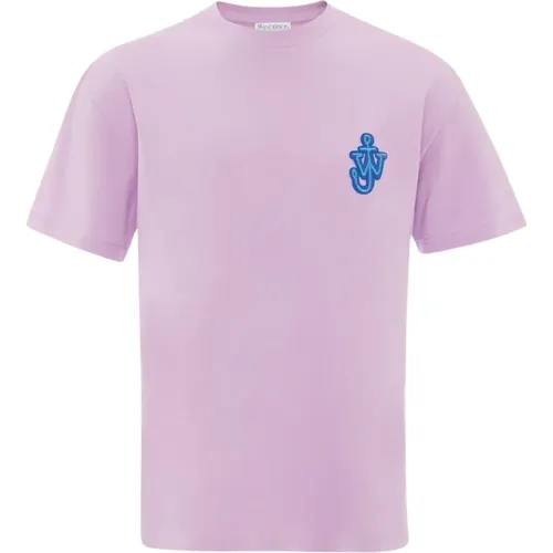 Logo Patch Cotton T-shirt , male, Sizes: XS, S - JW Anderson - Modalova