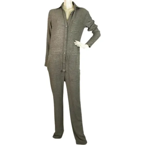 Mixed Wool Grey Jumpsuit , female, Sizes: XS - Isabel Marant Pre-owned - Modalova