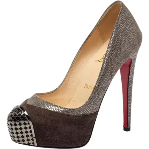 Pre-owned Fabric heels , female, Sizes: 2 UK - Christian Louboutin Pre-owned - Modalova