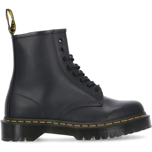 Schwarze Leder Schnürstiefel , Damen, Größe: 36 EU - Dr. Martens - Modalova