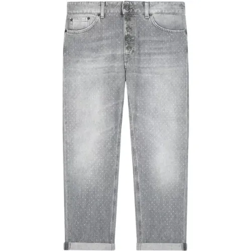 Weite Jeans mit Juwelknopf , Damen, Größe: W25 - Dondup - Modalova