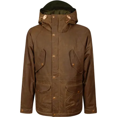 Waxed Cotton Fisherman Parka , male, Sizes: XS - Manifattura Ceccarelli - Modalova