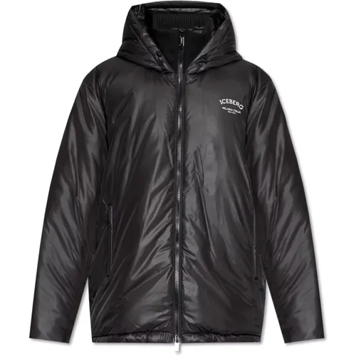 Jacke mit Logo , Herren, Größe: L - Iceberg - Modalova