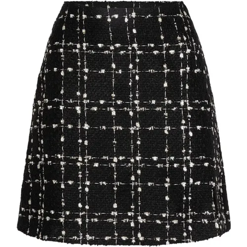 And White Tweed Boucle Skirt , female, Sizes: XS - Dante 6 - Modalova