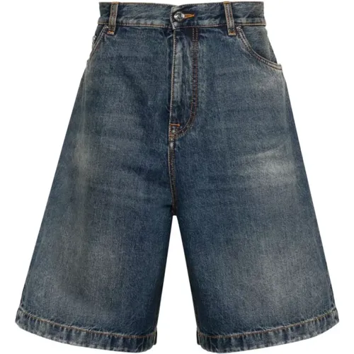 Blaue Shorts mit Pegaso-Stickerei , Herren, Größe: W31 - ETRO - Modalova