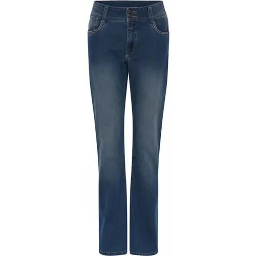 Flared Denim Jeans Medium Blue C.Ro - C.Ro - Modalova