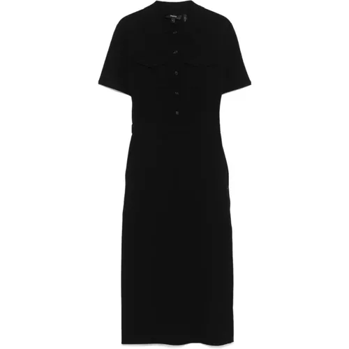 Schwarzes Kleid Aw24 , Damen, Größe: 2XS - Theory - Modalova