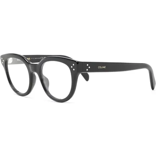 Schwarze Optische Brille Klassischer Stil , Damen, Größe: 51 MM - Celine - Modalova