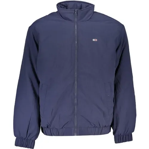 Nylon Zip Logo Jacket , male, Sizes: M, L, S, XL - Tommy Hilfiger - Modalova