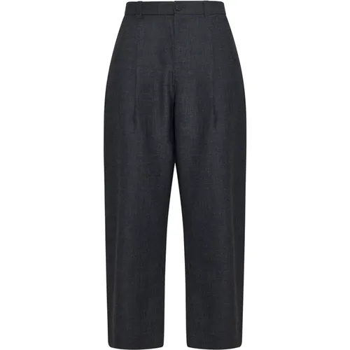 Dark Grey Wool Trousers , male, Sizes: M, S - Studio Nicholson - Modalova