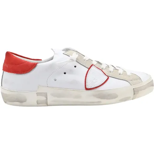 Low Top Sneakers Mixage Pop Red , male, Sizes: 7 UK, 12 UK, 11 UK, 10 UK - Philippe Model - Modalova