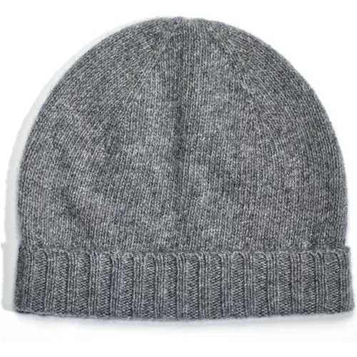 Fred Cashmere Beanie Grey , male, Sizes: ONE SIZE - Howard London - Modalova