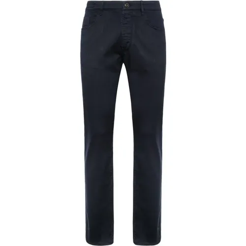Stretch Baumwolle/Tencel Jeans , Herren, Größe: W33 - Boggi Milano - Modalova
